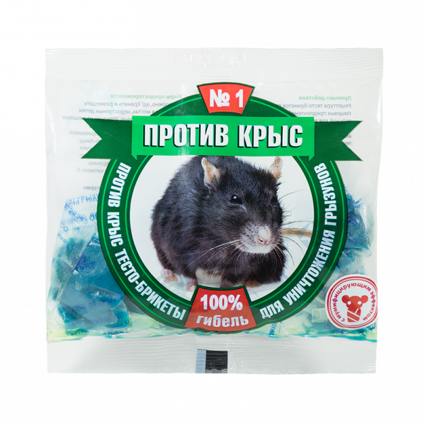 Dough briquettes against rats 100g PKBTP100